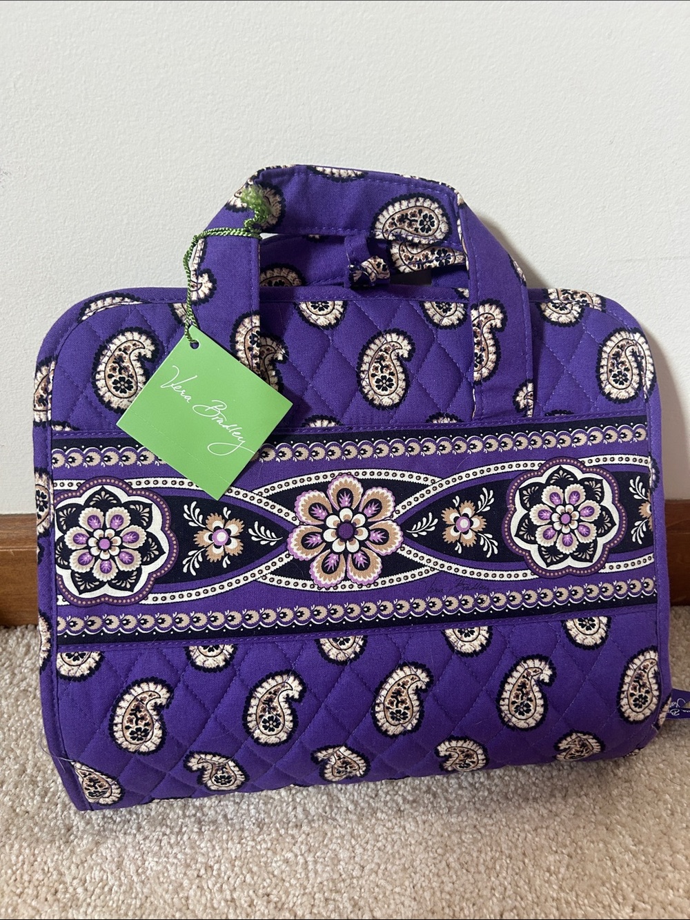 Vera Bradley Purple Paisley hanging organizer